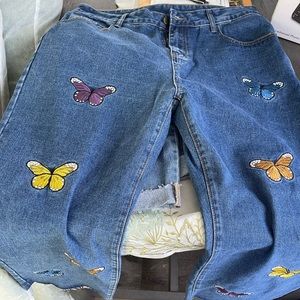 Cute butterfly jeans brand Sheehan size 1X